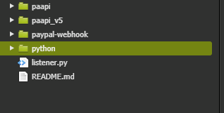cloud9のenvironment直下にpythonというフォルダを作成